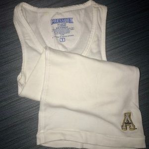 Appalachian State ribbed tank.